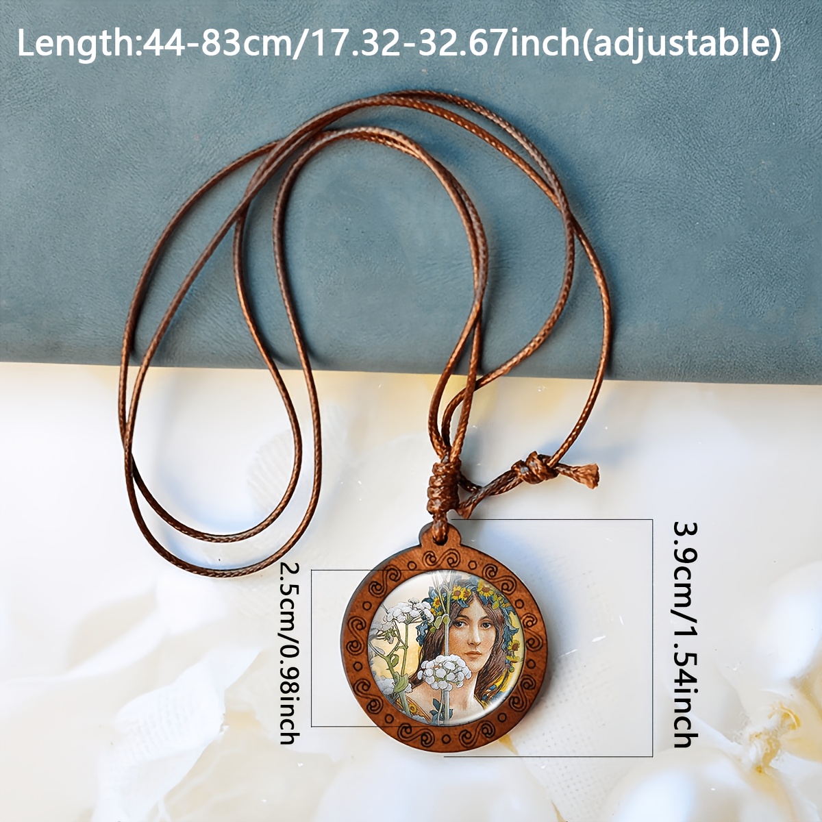 Handmade Vintage Necklace with Circular Design